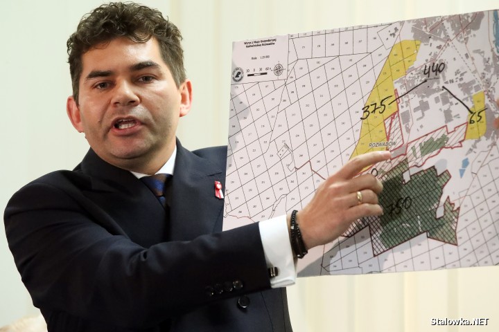 Spotkanie w sprawie strefy gospodarczej w Nadleśnictwie Rozwadów.