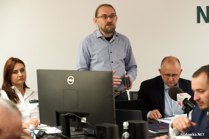 Spotkanie w sprawie strefy gospodarczej w Nadleśnictwie Rozwadów.