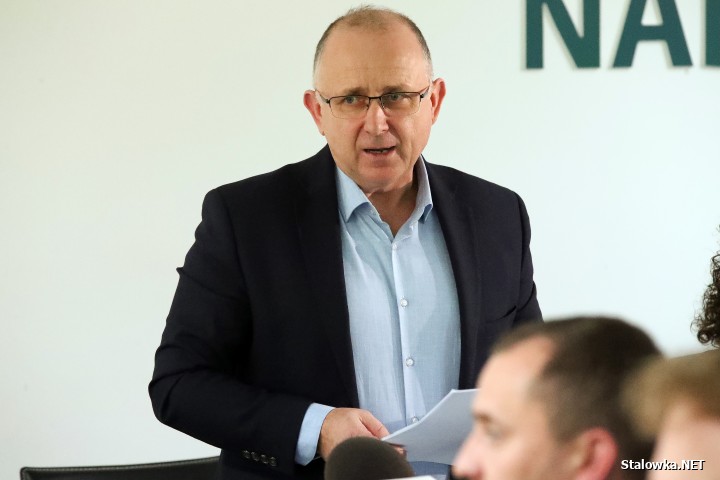 Spotkanie w sprawie strefy gospodarczej w Nadleśnictwie Rozwadów.