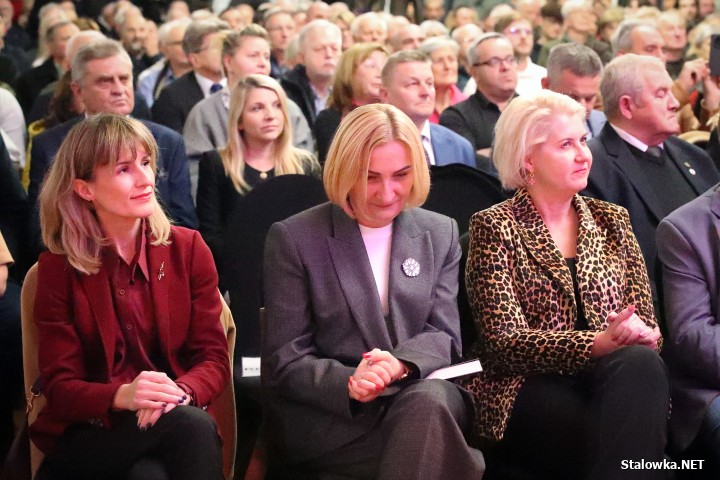 Morawiecki i Obajtek na spotkaniu w Stalowej Woli.