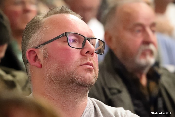 Morawiecki i Obajtek na spotkaniu w Stalowej Woli.