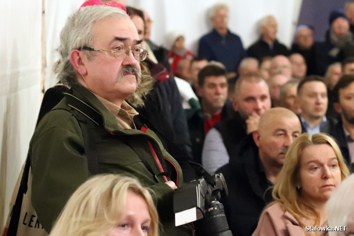 Morawiecki i Obajtek na spotkaniu w Stalowej Woli.