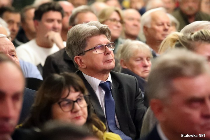 Morawiecki i Obajtek na spotkaniu w Stalowej Woli.