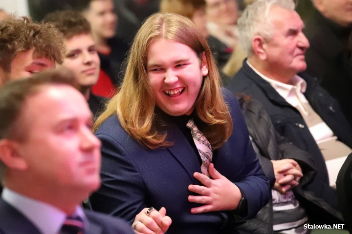 Morawiecki i Obajtek na spotkaniu w Stalowej Woli.