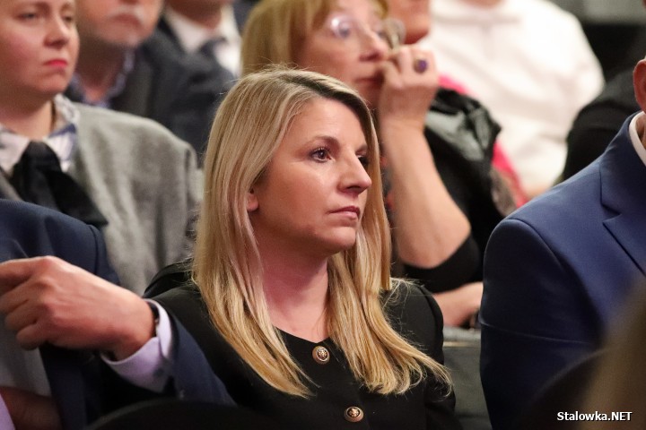 Morawiecki i Obajtek na spotkaniu w Stalowej Woli.