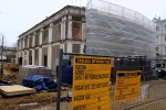 W budynku, gdzie niegdyś mieściło się kino Ballada trwają zaawansowane prace budowlane.