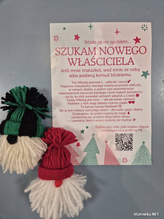 1041 Mikołajów z włóczki można znaleźć w przestrzeni miejskiej dzięki inicjatywie Klubu Wolontariusza Stalowa Wola i partnerów. Akcja ruszyła pod hasłem Wcale się nie zgubiłem. Szukam nowego właściciela.