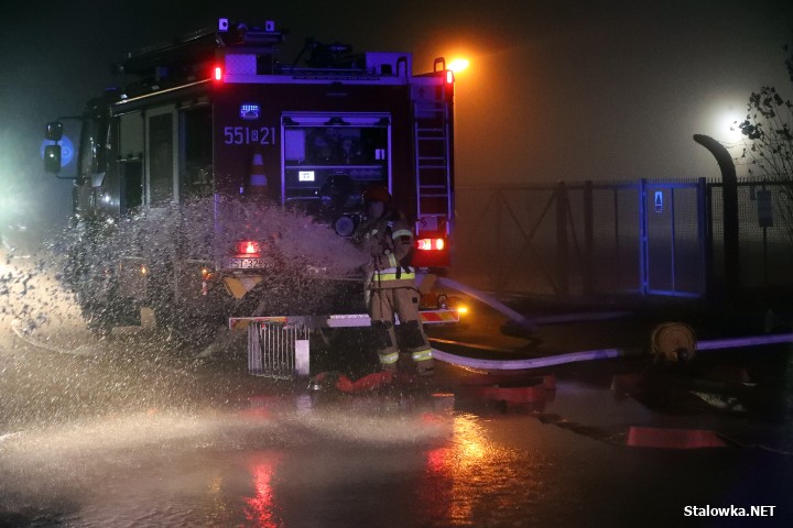 Pożar hali z paliwami alternatywnymi.