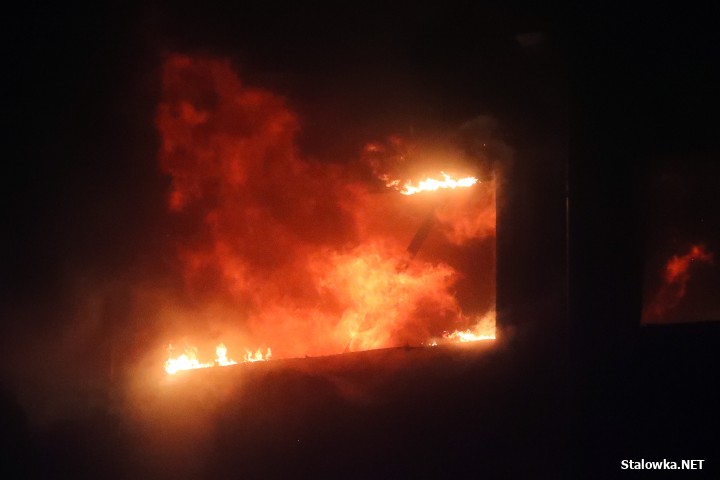 Pożar hali z paliwami alternatywnymi.