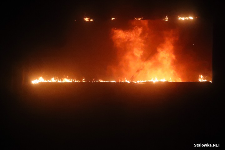 Pożar hali z paliwami alternatywnymi.
