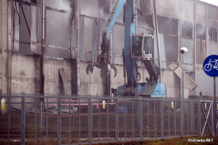 Pożar hali z paliwami alternatywnymi.