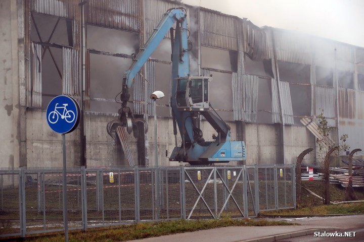 Pożar hali z paliwami alternatywnymi.