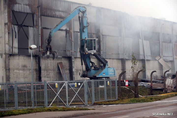 Pożar hali z paliwami alternatywnymi.
