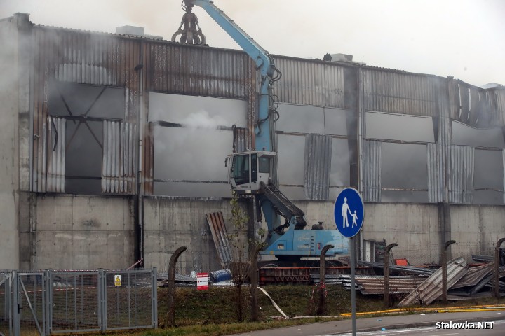 Pożar hali z paliwami alternatywnymi.