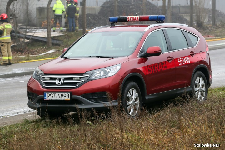 Pożar hali z paliwami alternatywnymi.