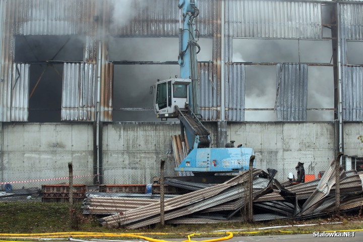 Pożar hali z paliwami alternatywnymi.