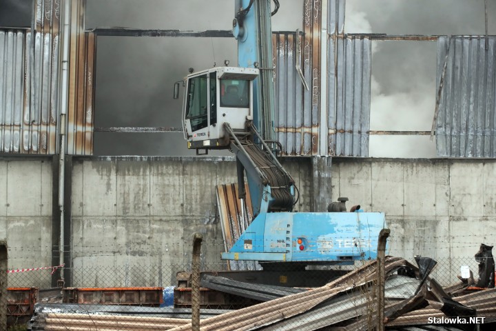 Pożar hali z paliwami alternatywnymi.