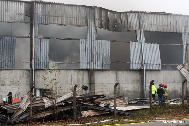 Pożar hali z paliwami alternatywnymi.