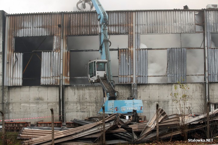 Pożar hali z paliwami alternatywnymi.