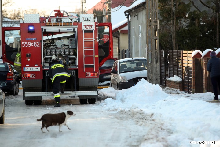 Pożar domu na ulicy Zielonej w Stalowej Woli.