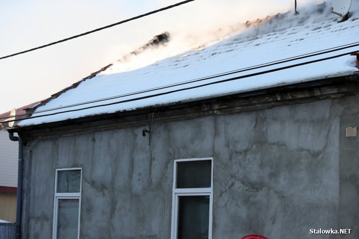 Pożar domu na ulicy Zielonej w Stalowej Woli.