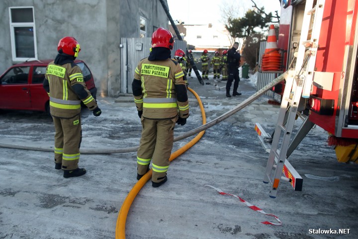 Pożar domu na ulicy Zielonej w Stalowej Woli.