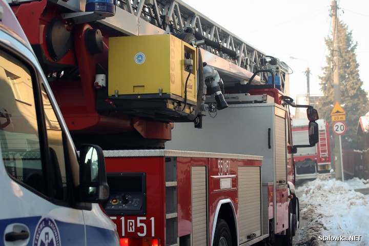 Pożar domu na ulicy Zielonej w Stalowej Woli.
