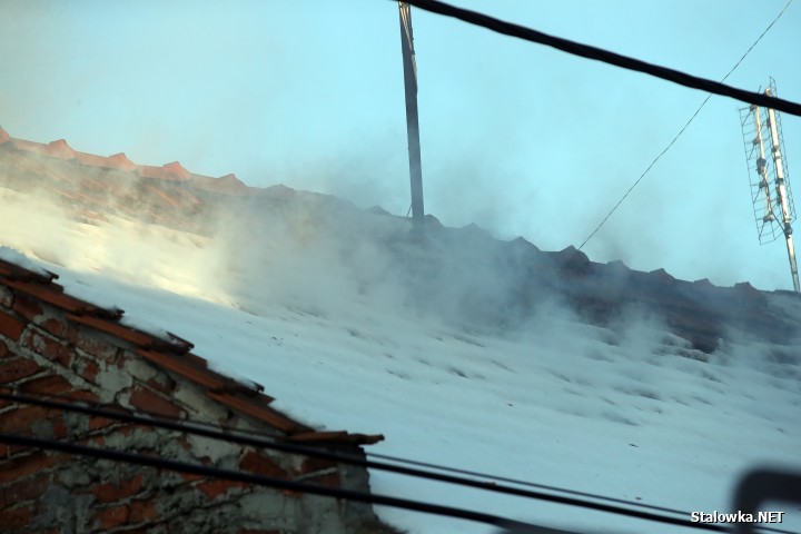 Pożar domu na ulicy Zielonej w Stalowej Woli.