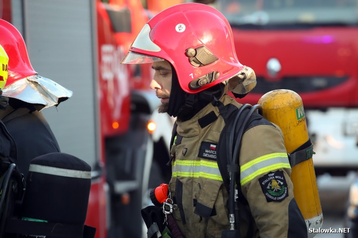 Pożar domu na ulicy Zielonej w Stalowej Woli.