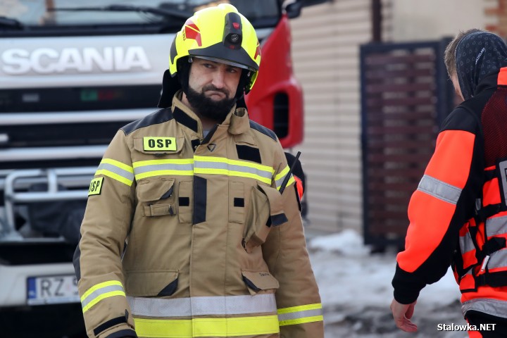 Pożar domu na ulicy Zielonej w Stalowej Woli.