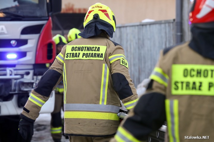 Pożar domu na ulicy Zielonej w Stalowej Woli.