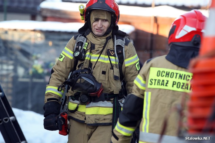 Pożar domu na ulicy Zielonej w Stalowej Woli.