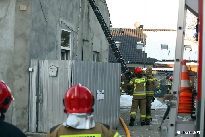Pożar domu na ulicy Zielonej w Stalowej Woli.