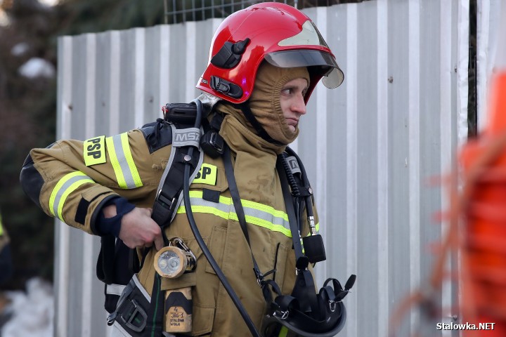Pożar domu na ulicy Zielonej w Stalowej Woli.
