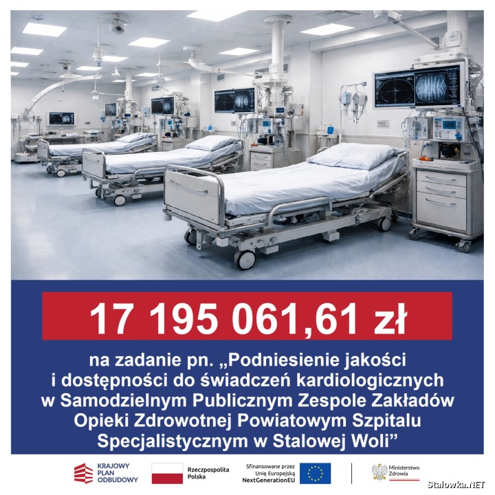 SPZZOZ Powiatowy Szpital Specjalistyczny w Stalowej Woli rozpoczyna dużą inwestycję na Oddziale Kardiologii Inwazyjnej oraz Oddziale Intensywnego Nadzoru Kardiologicznego.