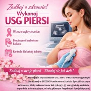 Szpital w Stalowej Woli zaprasza na badania USG piersi.