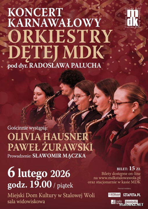 Koncert karnawałowy Orkiestry Dętej MDK.