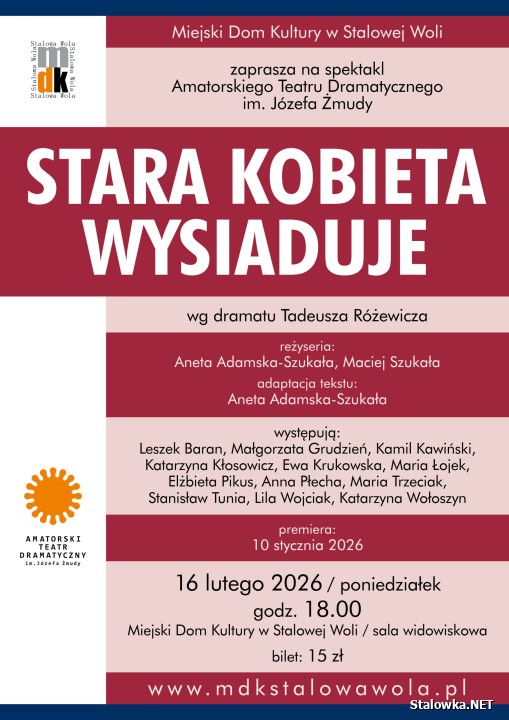 Stara kobieta wysiaduje.