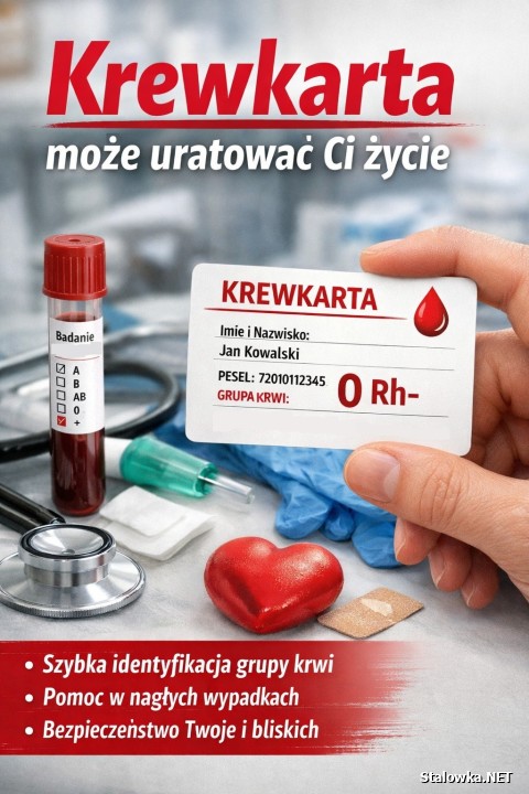 Krewkarta, czyli Karta Identyfikacyjna Grupy Krwi to dokument, który potwierdza grupę krwi jego posiadacza.