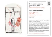 Od Jaskini Lascaux, po Galerię TŁO - Historia sztuki zapisana w MDK.