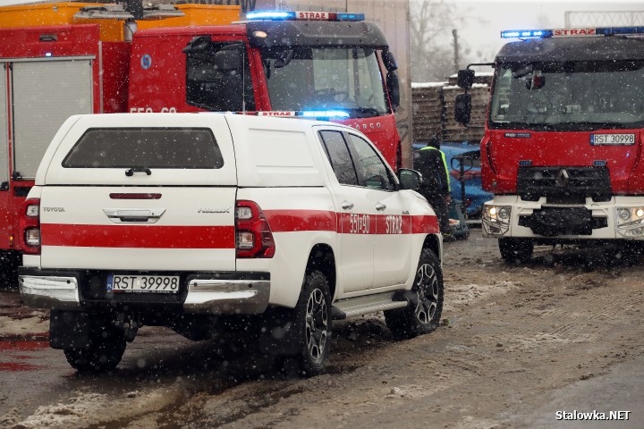 W jednym z zakładów doszło do wybuchu butli z amoniakiem.