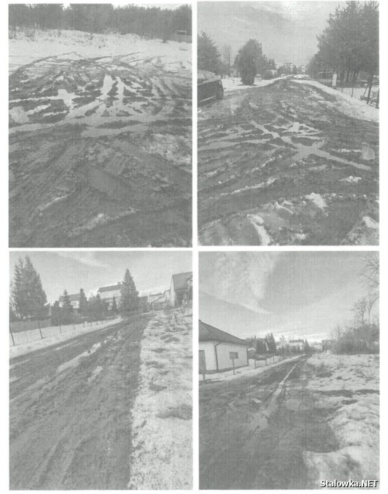 Mieszkańcy piszą petycję w sprawie utwardzenia drogi na osiedlu Piaski.