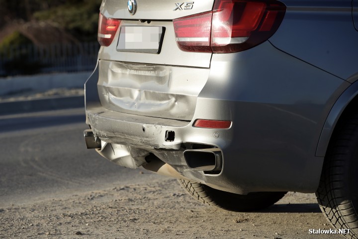 Zdarzenie drogowe na budowanym rondzie na DW-855 w Rzeczycy Długiej.