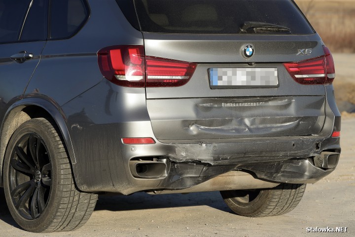 Zdarzenie drogowe na budowanym rondzie na DW-855 w Rzeczycy Długiej.