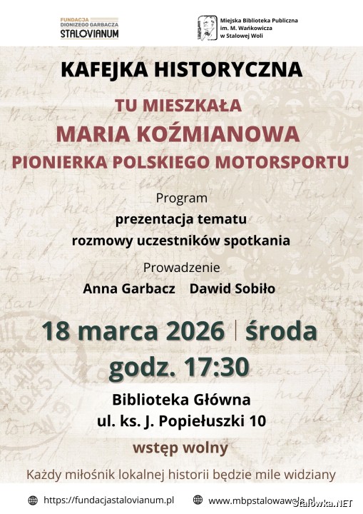 Maria Koźmianowa - automobilistka, pionierka polskiego motorsportu.