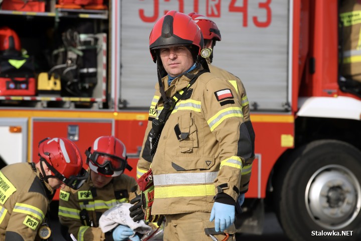 Potrącenie 49-latka na obwodnicy przy galerii VIVO! w Stalowej Woli.