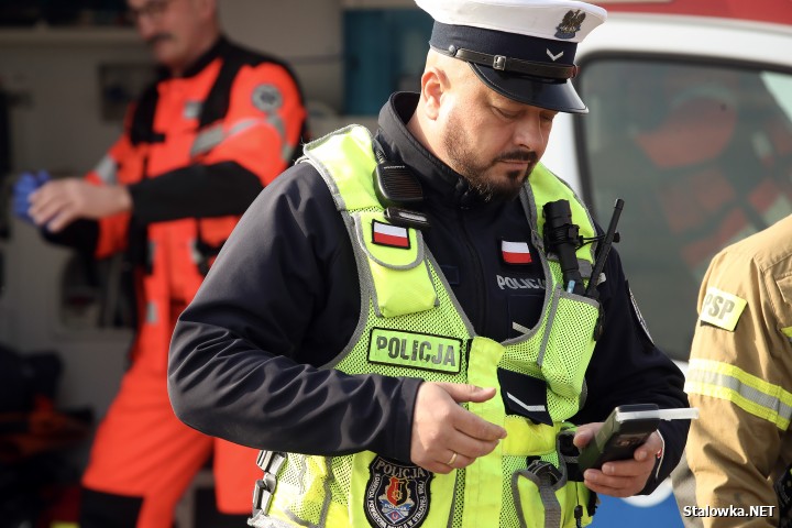 Potrącenie 49-latka na obwodnicy przy galerii VIVO! w Stalowej Woli.