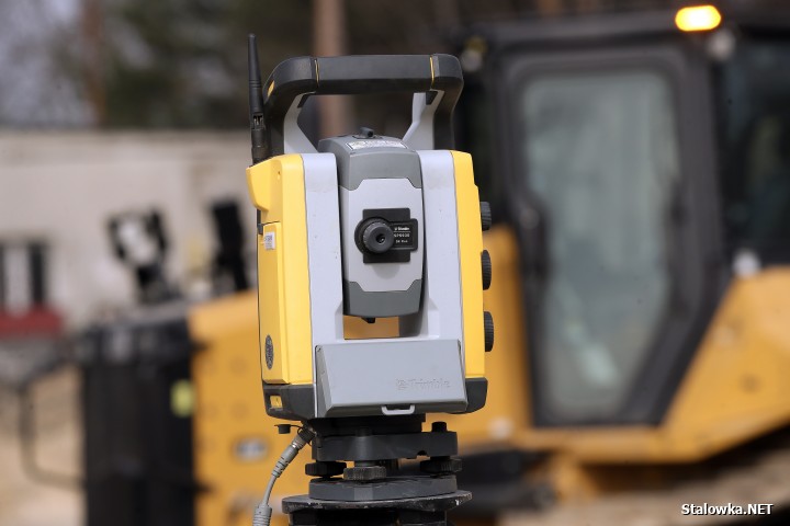 Plac budowy Centrum Sportów Młodzieżowych w Stalowej Woli.