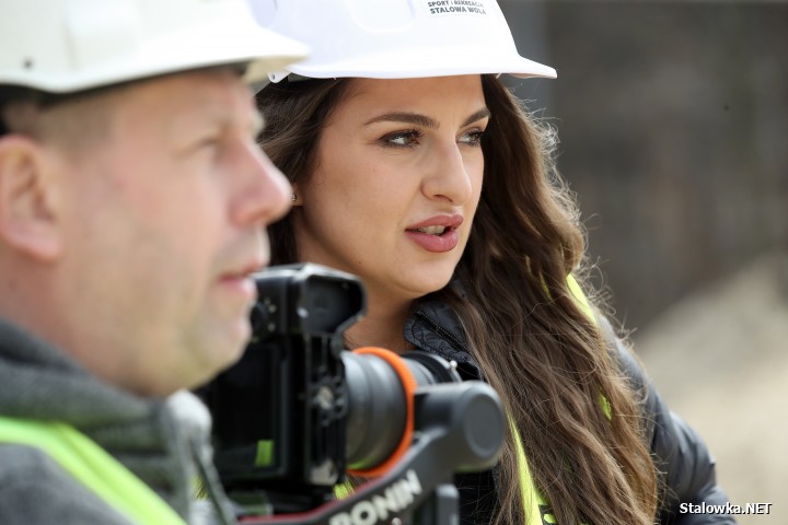 Plac budowy Centrum Sportów Młodzieżowych w Stalowej Woli.