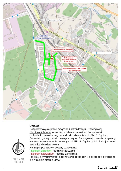 Od dnia 25 marca 2026 roku rozpoczęły się prace związane z rozbudową ul. Parkingowej.